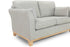 Eliana Sofa Grey 3 Seater Side View